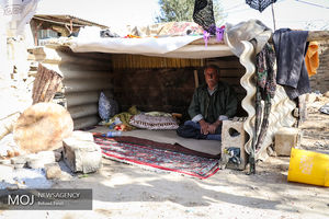 شهر ویران شده ازگله سه روز پس از زلزله 