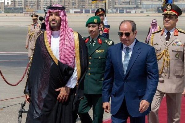 ولیعهد عربستان وارد مصر شد