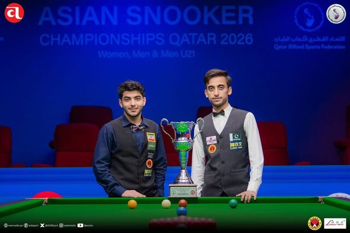 شاهین سبزی به مقام دوم اسنوکر قهرمانی آسیا رسید