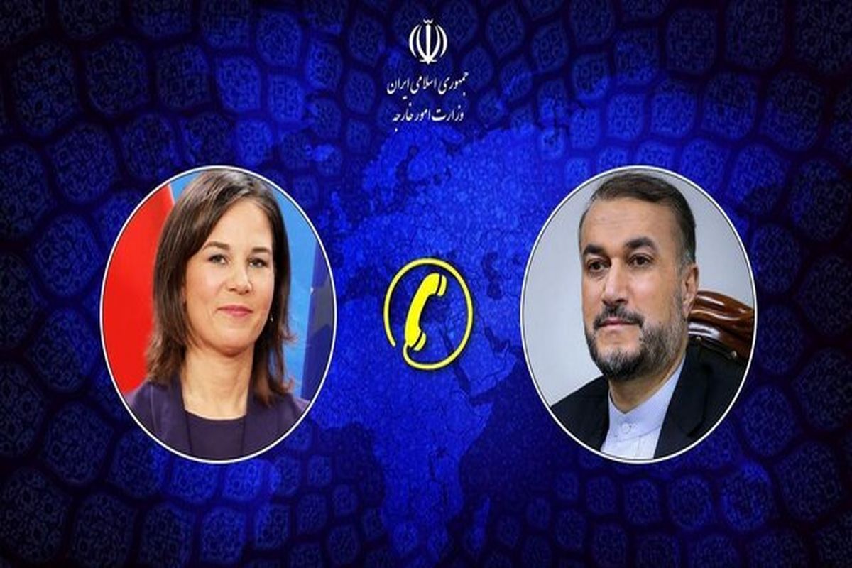 آنالنا بربوک وزیر امور خارجه آلمان با حسین ‌ امیرعبداللهیان