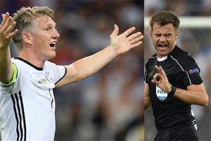 پنالتی فرانسه در بازی با آلمان درست نبود + تصویر