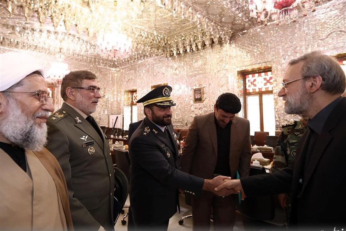 دیدار ارتش با لاریجانی