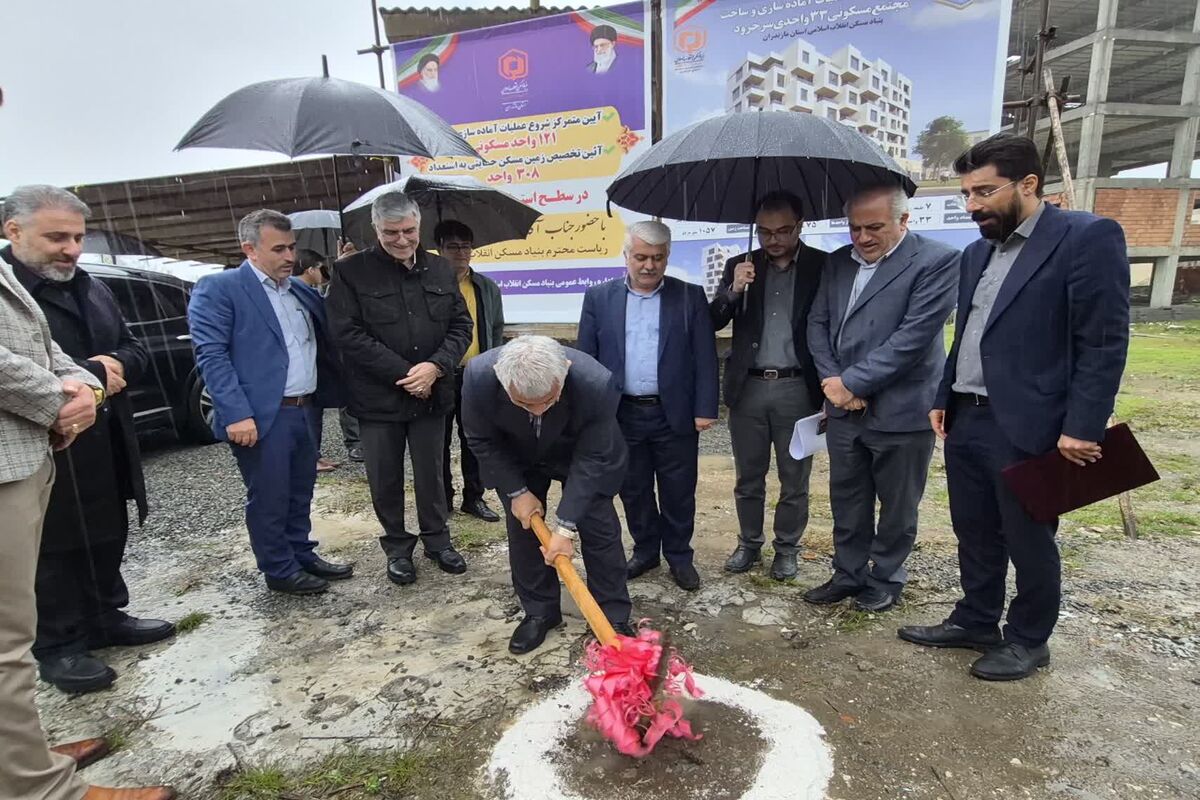 کلنگ زنی مسکن روستایی 