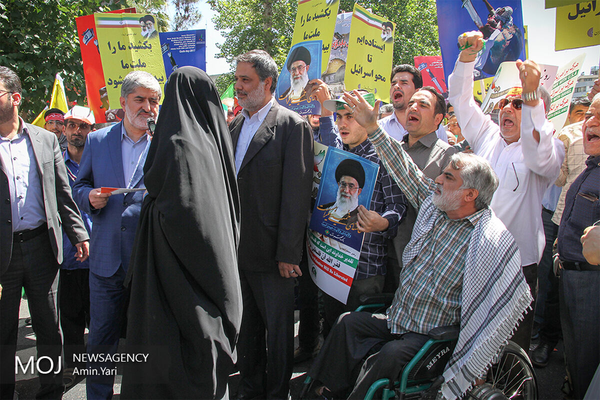 حضور شخصیت های لشکری و کشوری در راهپیمایی روز جهانی قدس