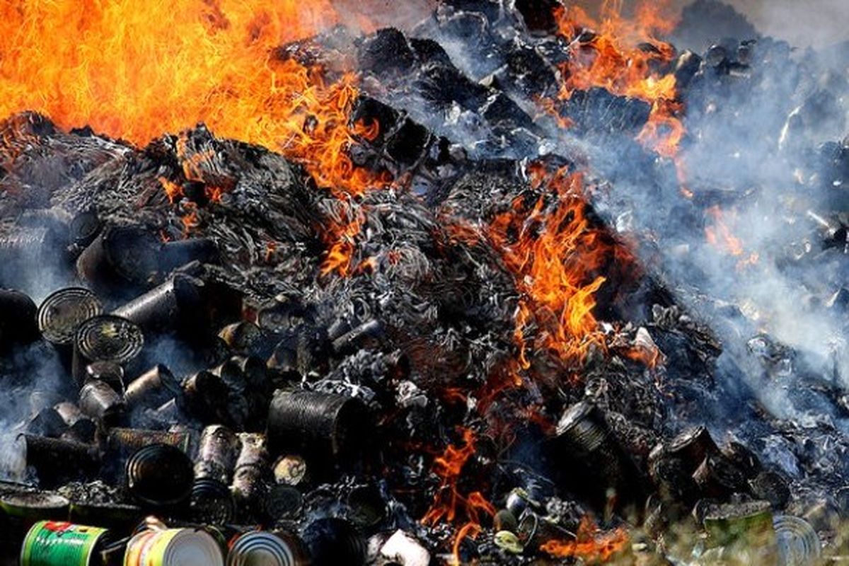 اصفهان- امحاء کالای قاچاق