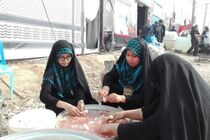 تجلیل از اولین موکب بانوان مستقر در مرز چذابه