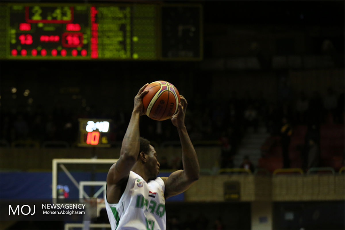 دیدار تیم های  ملی بسکتبال ایران و عراق