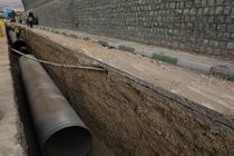 پایان عملیات لوله گذاری شبکه فاضلاب 18 روستای منطقه فلاورجان
