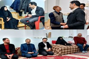 دیدار فرماندار شهرستان آران و بیدگل با خانواده معظم شهدای کارگر