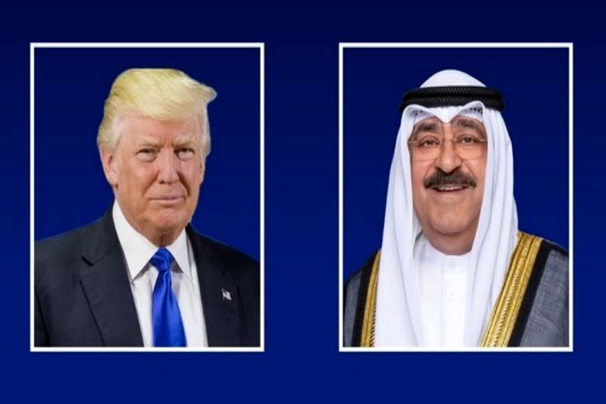 امیر کویت و ترامپ