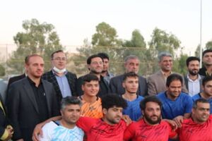 افتتاح زمین چمن مصنوعی دهنو با حضور فرماندار یزد