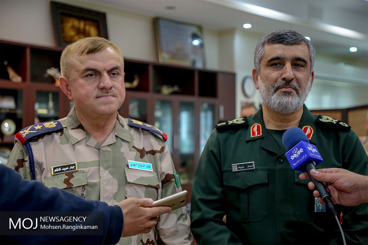 دیدار فرمانده پدافند هوایی عراق با فرمانده نیروی هوافضای سپاه