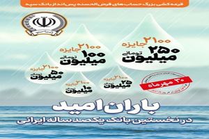 آخرین مهلت شرکت در جشنواره حساب‌های قرض‌الحسنه پس انداز بانک سپه