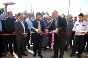 ساختمان اداره گاز محمد آباد جرقویه افتتاح شد