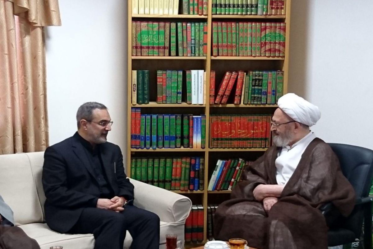 دیدار وزیر آموزش و پرورش با ایت الله سبحانی