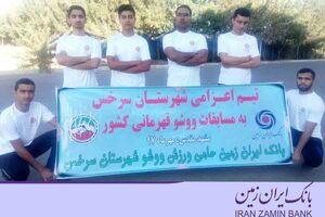 حمایت بانک ایران زمین از مسابقات قهرمانی کشوری بی شائولین چوان ووشو