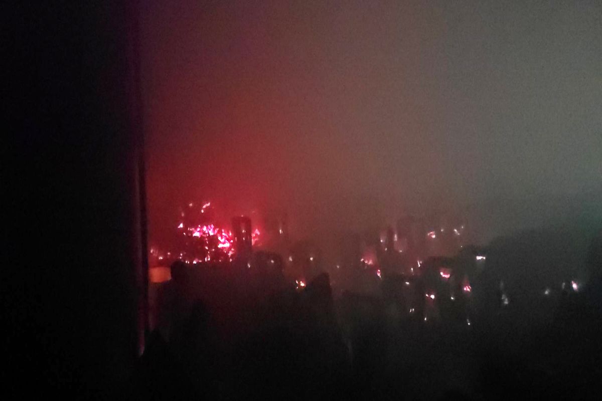 اتش سوزی در رویان